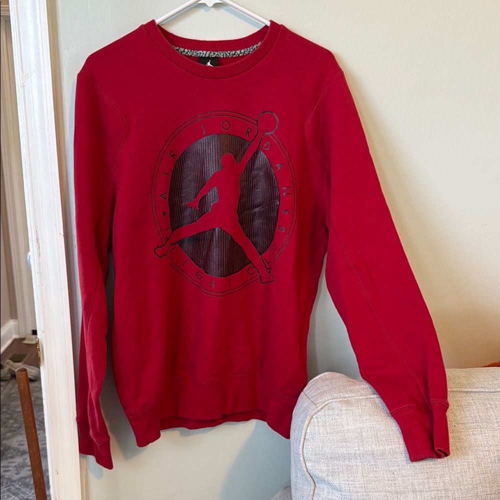 Air Jordan Flight Club Red Graphics Sweatshirt